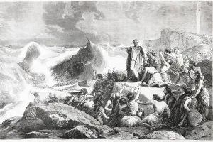 Holy Scripture Artwork Prints: Pharaoh's Fall in the Red Sea