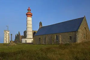Lighthouses In Western Europe Prints: Phare de Saint Mathieu, lighthouse with monastery ruins