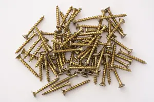 Bright White Background Photos Prints: Phillips screws on a white background
