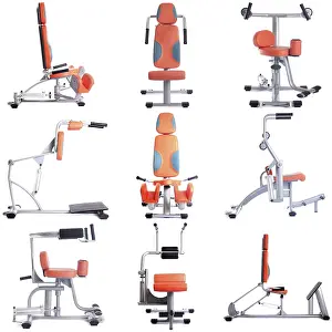 Weightlifting Exercise Prints: Photo set of isodynamic simulators