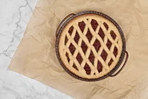 Traditional Austrian Dessert Prints: Pie called Linzer Torte