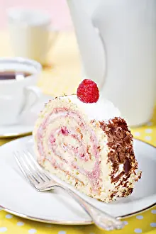 Calorie Rich Food Prints: Piece of cake roll