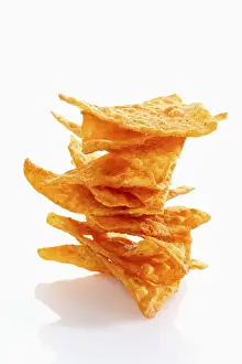 Beauty In Nature Photography Prints: Piled tortilla chips