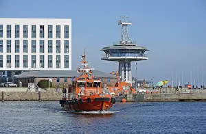 North German Landmarks Prints: Pilot Boat and Navigation Tower