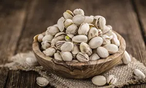 Shallow Depth Of Field Images Prints: Some whole Pistachios (selective focus)
