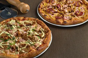 Italian Pizza Prints: Two pizzas on the table