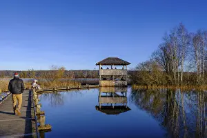 German Federal Republic Viewpoint Prints: Plank path to the observation tower