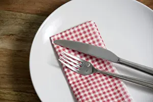 Deserted Kitchen Table Setting Prints: Plate
