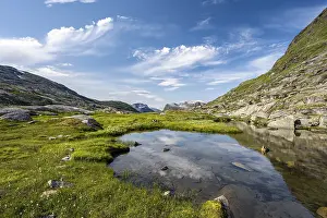 Western Norway Tourist Attraction Prints: Plateau with small lakes and bogs