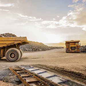 Deserted Construction Site Prints: Platinum Palladium Mining and processing