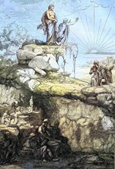 Plato Prints: Print of Plato's Cave Allegory, Digitally Restored
