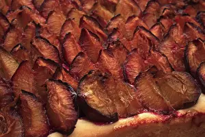 Plum Cake Prints: Plums on a plum cake