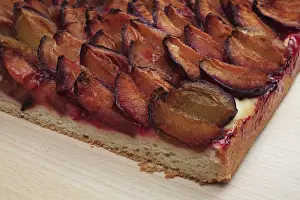 Plum Cake Prints: Plums on a plum cake