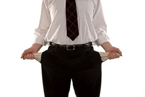 Business Failure Icon Prints: Empty pockets
