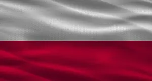 Eastern Europe Country Flags Prints: Poland flag background with texture