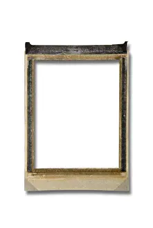 Indoor Studio Backgrounds Prints: Empty polaroid frame