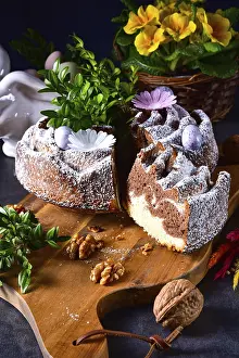 Chocolate Dessert Prints: Polish Easter cake with nuts and chocolate