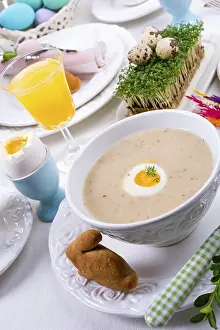 Central European Cuisine Prints: Polish Easter Soup
