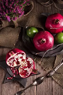 Empty Plate Desserts Prints: Pomegranate