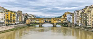 Ponte Vecchio Florence Prints: Ponte Vecchio over the river Arno