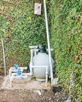 Pool Cleaning Equipment Prints: Pool purification and maintenance system