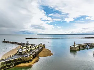 European Harbor Scene Prints: Port of Ramsgate from a drone, Ramsgate