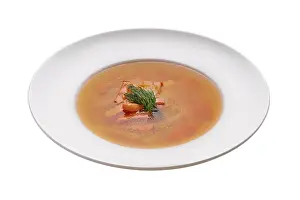 Salmon Soup Prints: Portion of salmon soup