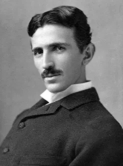 Nikola Tesla Prints: Portrait of Nikola Tesla Print, 1890