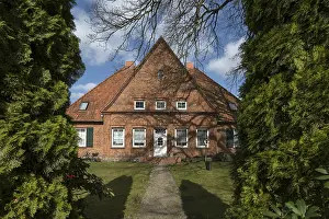Clinker Construction Europe Prints: Former post office, brick building