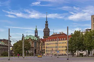 Saxony Tourist Attraction Prints: Post office square