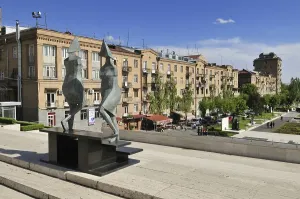 Armenian Architecture Prints: Cascade complex at downtown Yerevan