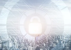 Secure Data Protection Prints: Cryptography and encryption algorithm concept
