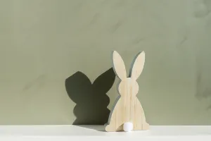 Easter Bunny Illustration Prints: Minimalistic creative Easter concept