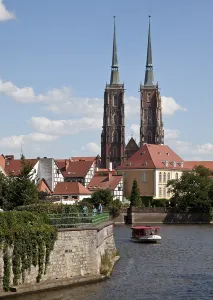 Medieval Castle View Prints: Seen from the sand bridge over the Oder