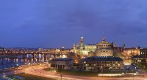 Uninhabited City Square Prints: Semperoper backside