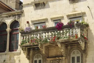 Balkan Peninsula Views Prints: Split balcony, split balcony