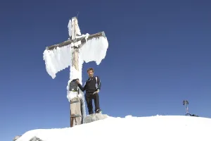 Hike In The Alps Prints: At the summit