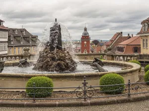 Townhall In Central Europe Prints: View of Gotha in Thuringia