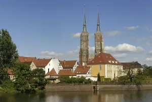 Wroclaw Cathedral Prints: View over the Oder River, Wroclaw Cathedral