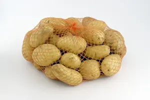 Nutrition Facts Potatoes Prints: Potatoes in a net