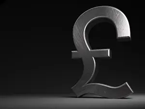 Digital Currency Image Prints: Pound sign