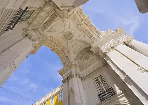 Between Praca do Comercio and Rua Augusta in Lisbon