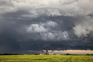 Canada Weather Forecast Prints: Prairie Storm Clouds Canada Saskatchewan Dramatic Summer