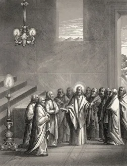 Last Supper Scene Prints: Prayer after the Last Supper, New Testament