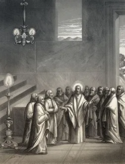 New Testament Print: Jesus in Prayer after the Last Supper