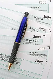 Symbolic Tax Image Prints: Pre-printed forms, tax declaration