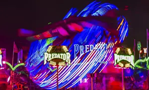 Bavaria Night Shot Prints: Predator overhead ride in motion