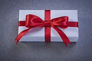 Framed Print : Present Box Print on Grey Surface Framed Print : Present Box Print on Grey Surface