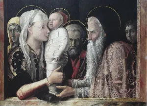 Digitally Restored Print of The Presentation in the Temple by Andrea Mantegna