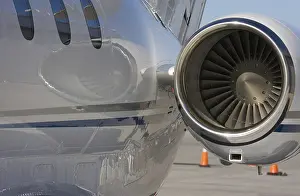 Aviation Industry Symbol Prints: Private jet and engine abstract